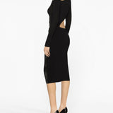 Tom Ford Black Ribbed Pencil Skirt