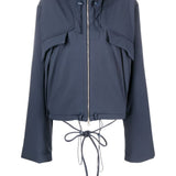 OTTOLINGER Blue Hooded Jacket with Drawstring