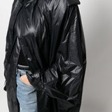 Saint Laurent Black Oversized Trench Coat