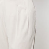 Fabiana Filippi White Pleated Trousers