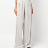 Fabiana Filippi White Pleated Trousers