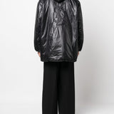 Saint Laurent Cassandre logo-embossed hooded raincoat