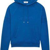 Saint Laurent Cobalt Blue Drawstring Hoodie