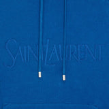 Saint Laurent Cobalt Blue Drawstring Hoodie