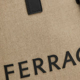 Ferragamo logo-embossed leather tote bag