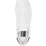 Golden Goose White Navy Star Patch Sneakers Lace Up