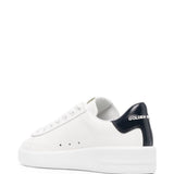 Golden Goose White Navy Star Patch Sneakers Lace Up