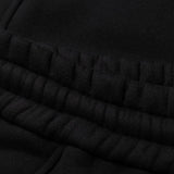 Off White Black Piping Track Pants