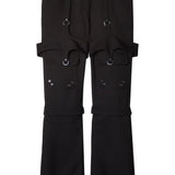 Off White Ivory Buckled Cargo Pants