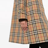 Burberry Brown Plaid Concealed Front Jacket