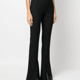 Ambush Black Slim Front Slit Trousers
