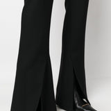 Ambush Black Slim Front Slit Trousers