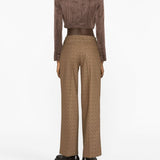 Marine Serre Brown Moon Diamant Trousers