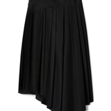 Off-White Black Belted Pleated Skirt