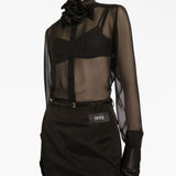 Dolce And Gabbana Black Silk Shirt