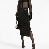 Dolce And Gabbana Black Silk Shirt