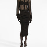 Dolce And Gabbana Black Silk Shirt