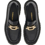 Ferragamo Gancini-buckle Leather Loafers