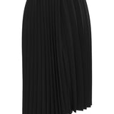 Saint Laurent Matte Black Pleated Skirt
