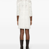 Ermanno Scervino Chalk White Guipure Dress
