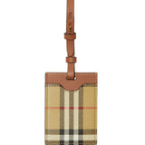 Burberry checkered luggage tag