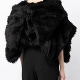 Comme Des Garçons Black Fur Blouse