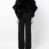 Comme Des Garçons Black Fur Blouse