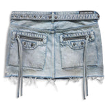 Balenciaga Cagole denim miniskirt