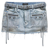 Balenciaga Cagole denim miniskirt