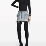 Balenciaga Cagole denim miniskirt