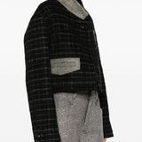 Etro Black Floral Embroidered Cropped Jacket