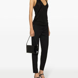 Saint Laurent plunging satin tank top