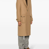 Etro Beige Peak Lapels Coat