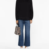 GANNI Black Drop Shoulder Sweatshirt