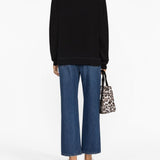 GANNI Black Drop Shoulder Sweatshirt