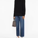 GANNI Black Drop Shoulder Sweatshirt