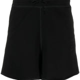 Ganni logo-patch shorts