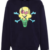 Cones And Bones Navy Logo Hoodie