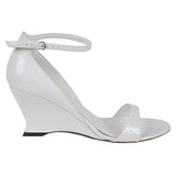 Ferragamo leather adjustable wedge sandals