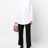 Maison Margiela White Longline Poplin Shirt