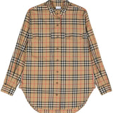 Burberry Beige Vintage Check Pattern Shirt