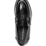 Alexander McQueen logo-plaque Leather Loafers