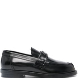 Alexander McQueen logo-plaque Leather Loafers