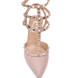 Valentino Garavani Powder Rockstud Pointed Stiletto Pumps