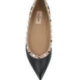Valentino Garavani Rockstud-embellished ballerina shoes