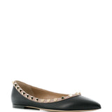 Valentino Garavani Rockstud-embellished ballerina shoes
