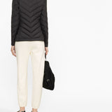 Woolrich Black Padded Chevron Quilted Alpine Parka