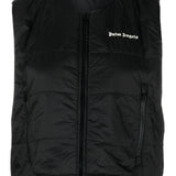 Palm Angels Black Quilted Logo Vest