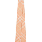 Burberry Peach Vintage Check Silk Scarf