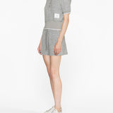 Thom Browne Grey Checkered Track Shorts